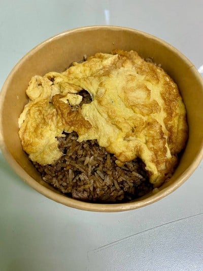 ข้าวหนำเลี้ยบ + ไข่เจียว