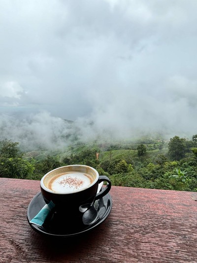 คาปูชิโน่ร้อน