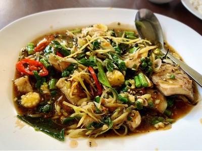 ผัดฉ่าปลากด