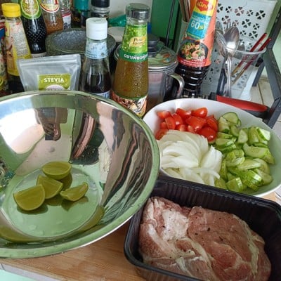 วิธีทำ ยำหมูย่าง วิธีทำ ยำหมูย่าง