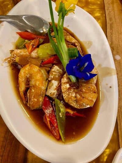 กุ้งซอสมะขาม