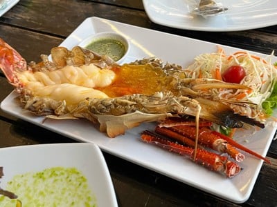 กุ้งแม่น้ำเผาเล็ก