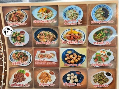 ป้ายราคาหรือสมุดเมนู