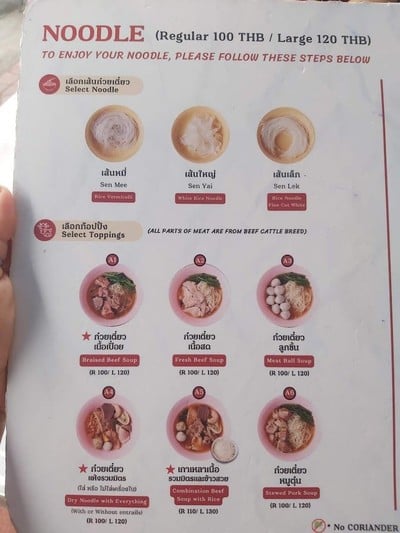 ป้ายราคาหรือสมุดเมนู