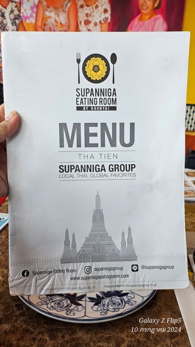 ป้ายราคาหรือสมุดเมนู