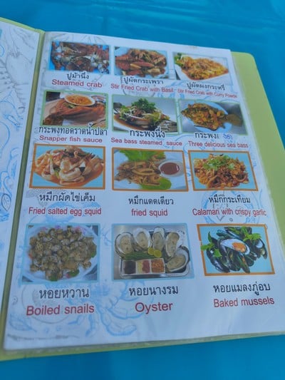 ป้ายราคาหรือสมุดเมนู
