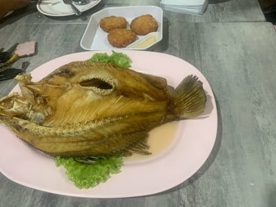 ปลากระพงทอดน้ำปลา