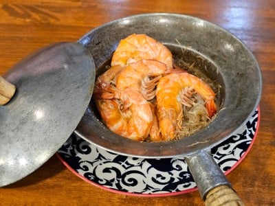 กุ้งอบวุ้นเส้น