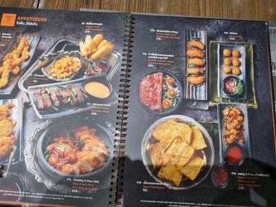 ป้ายราคาหรือสมุดเมนู