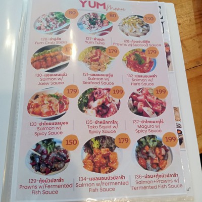 ป้ายราคาหรือสมุดเมนู