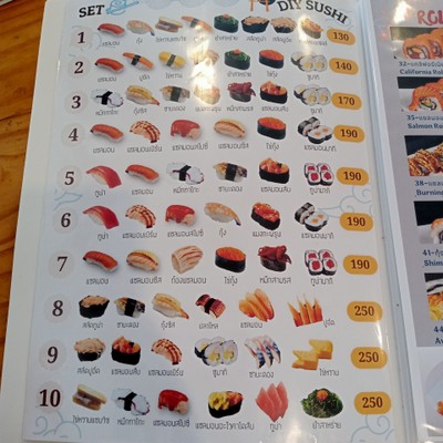 ป้ายราคาหรือสมุดเมนู