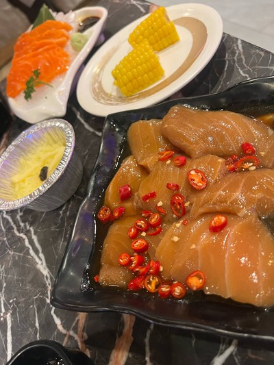 ปลาแซลม่อนดองซีอิ๊ว