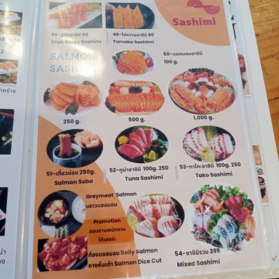 ป้ายราคาหรือสมุดเมนู