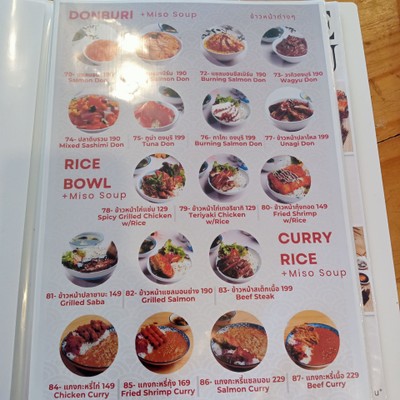 ป้ายราคาหรือสมุดเมนู