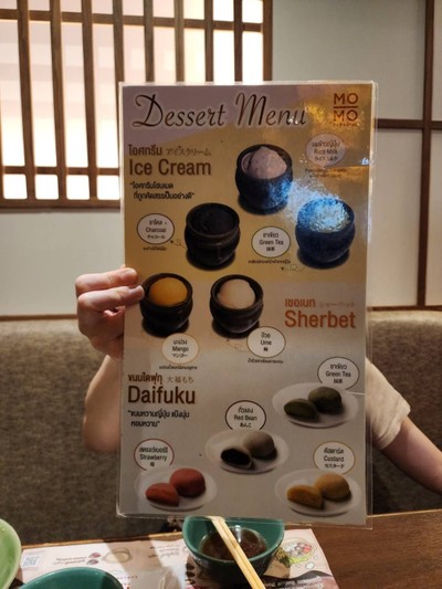 ป้ายราคาหรือสมุดเมนู