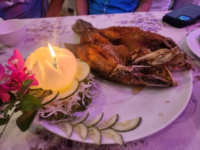 ปลากะพงทอดน้ำปลา