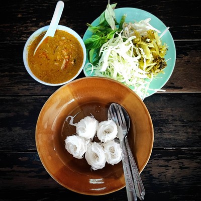 ขนมจีน+น้ำยาปู ธรรมดา