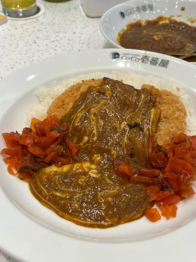 ข้าวแกงกะหรี่หมูทอดทงคัตสึชีส