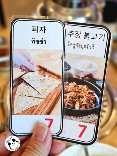 ป้ายราคาหรือสมุดเมนู