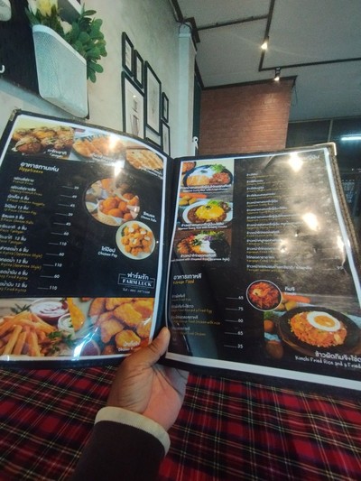 ป้ายราคาหรือสมุดเมนู