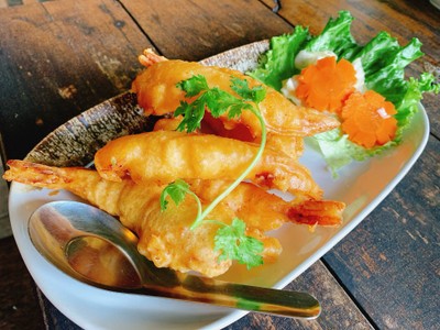 กุ้งชุบแป้งทอด