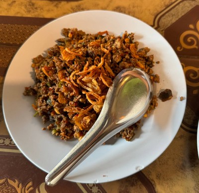 ลาบไก่สุก