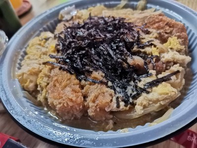 คัตสึด้งหมู กุ้งทอด