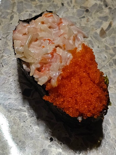 ไข่กุ้งส้มสลัดปูอัด