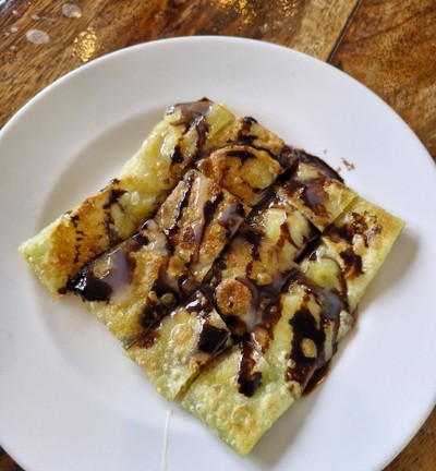 โรตีกล้วยช็อกโกแลต