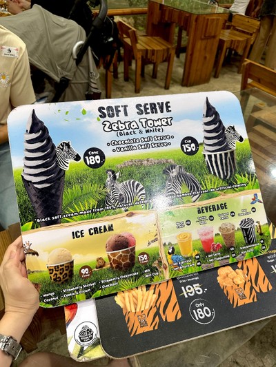 ป้ายราคาหรือสมุดเมนู