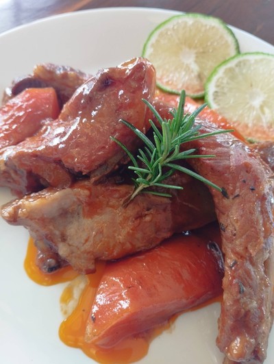 ซี่โครงหมูอบซอส