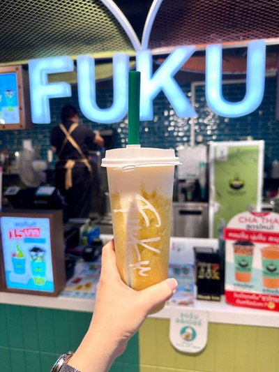 ชาครีมชีสมะม่วงพีช