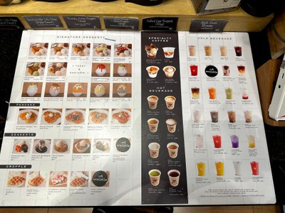 ป้ายราคาหรือสมุดเมนู