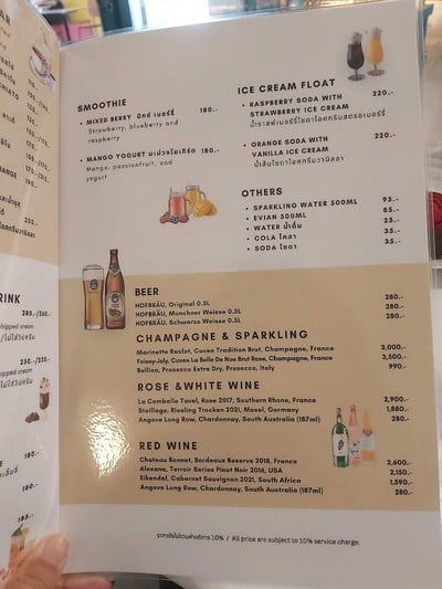 ป้ายราคาหรือสมุดเมนู