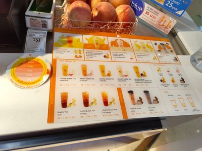 ป้ายราคาหรือสมุดเมนู