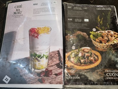 ป้ายราคาหรือสมุดเมนู