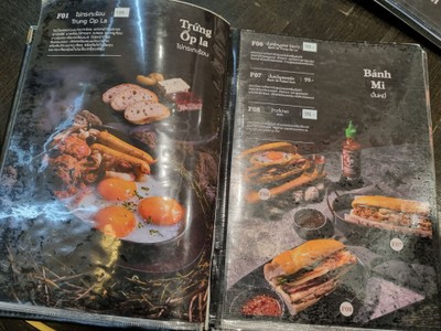 ป้ายราคาหรือสมุดเมนู