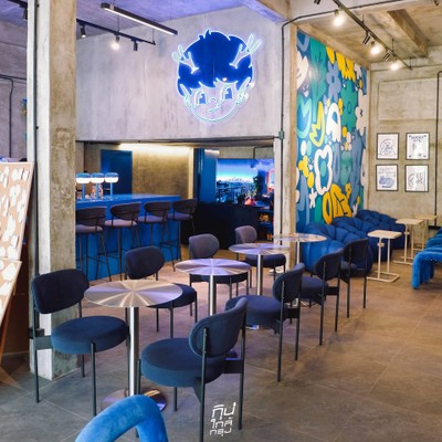 Pixie in the garden Café