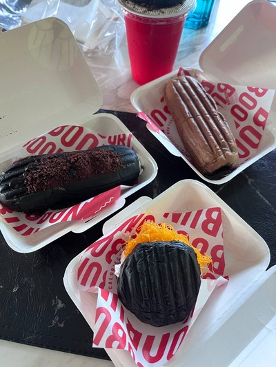 Long Bun Choco Lava