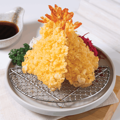 กุ้งชุบเกล็ดขนมปังทอด