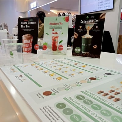 ป้ายราคาหรือสมุดเมนู