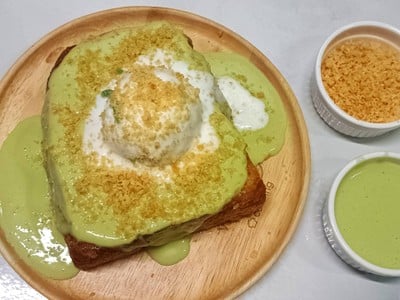 วิธีทำ sangkaya toast with coconut milk ice cream วิธีทำ sangkaya toast with coconut milk ice cream