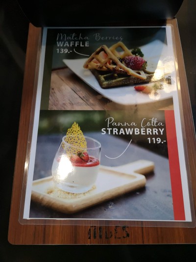 ป้ายราคาหรือสมุดเมนู