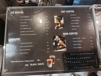 ป้ายราคาหรือสมุดเมนู