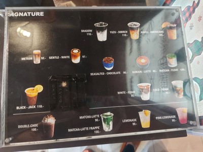 ป้ายราคาหรือสมุดเมนู