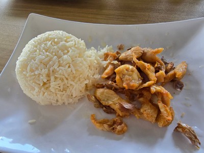 ข้าวไก่กระเทียม