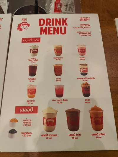 ป้ายราคาหรือสมุดเมนู