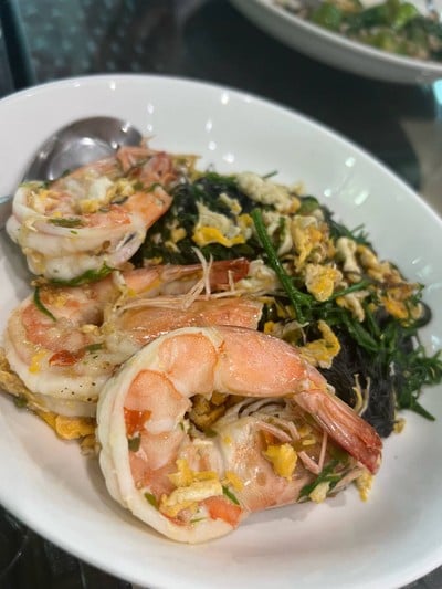 วุ้นเส้นผัดชะอม