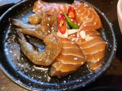 แซลมอนดอง กุ้งดอง