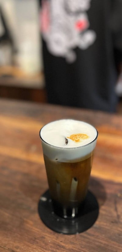 ☕️ Iced Cappuccino. (Price 85 Baht.)